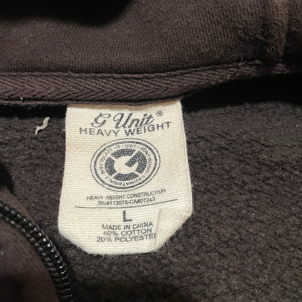 Vintage G-Unit Heavyweight Full Zip Hoodie Large 50 Cent Tony Yayo Loyd Bank - Picture 4 of 7